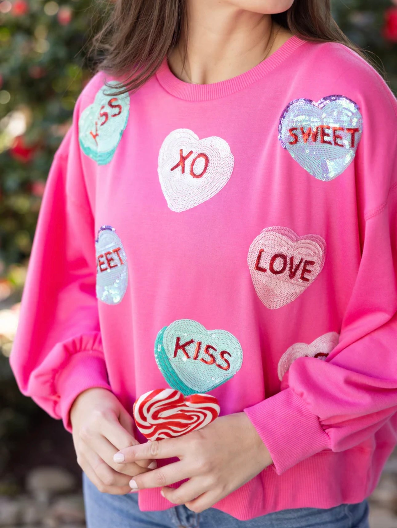 Millie Candy Hearts Sweatshirt