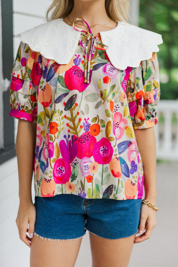 Beyond the Horizon Floral Blouse