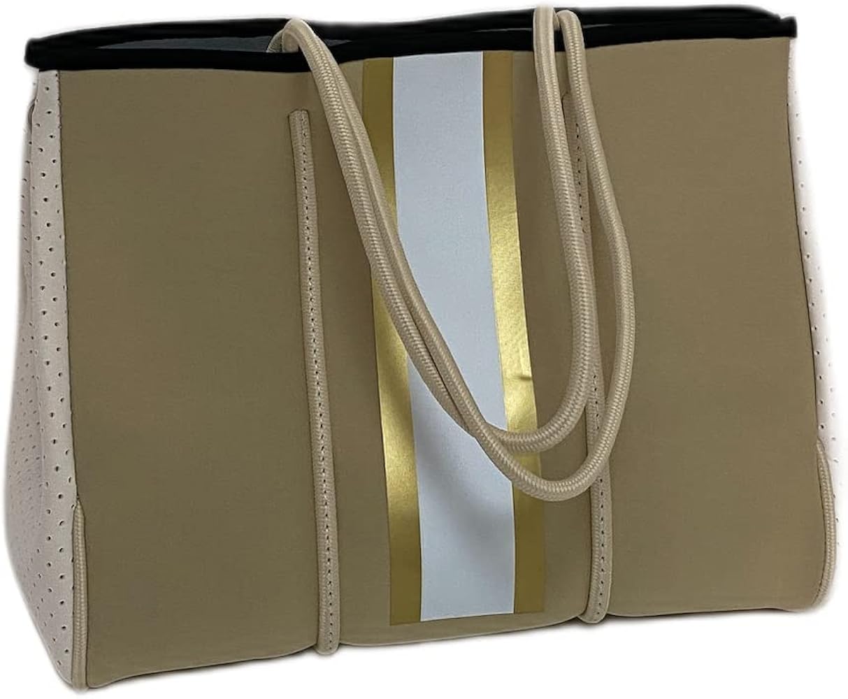 Nude & Gold Neoprene Tote