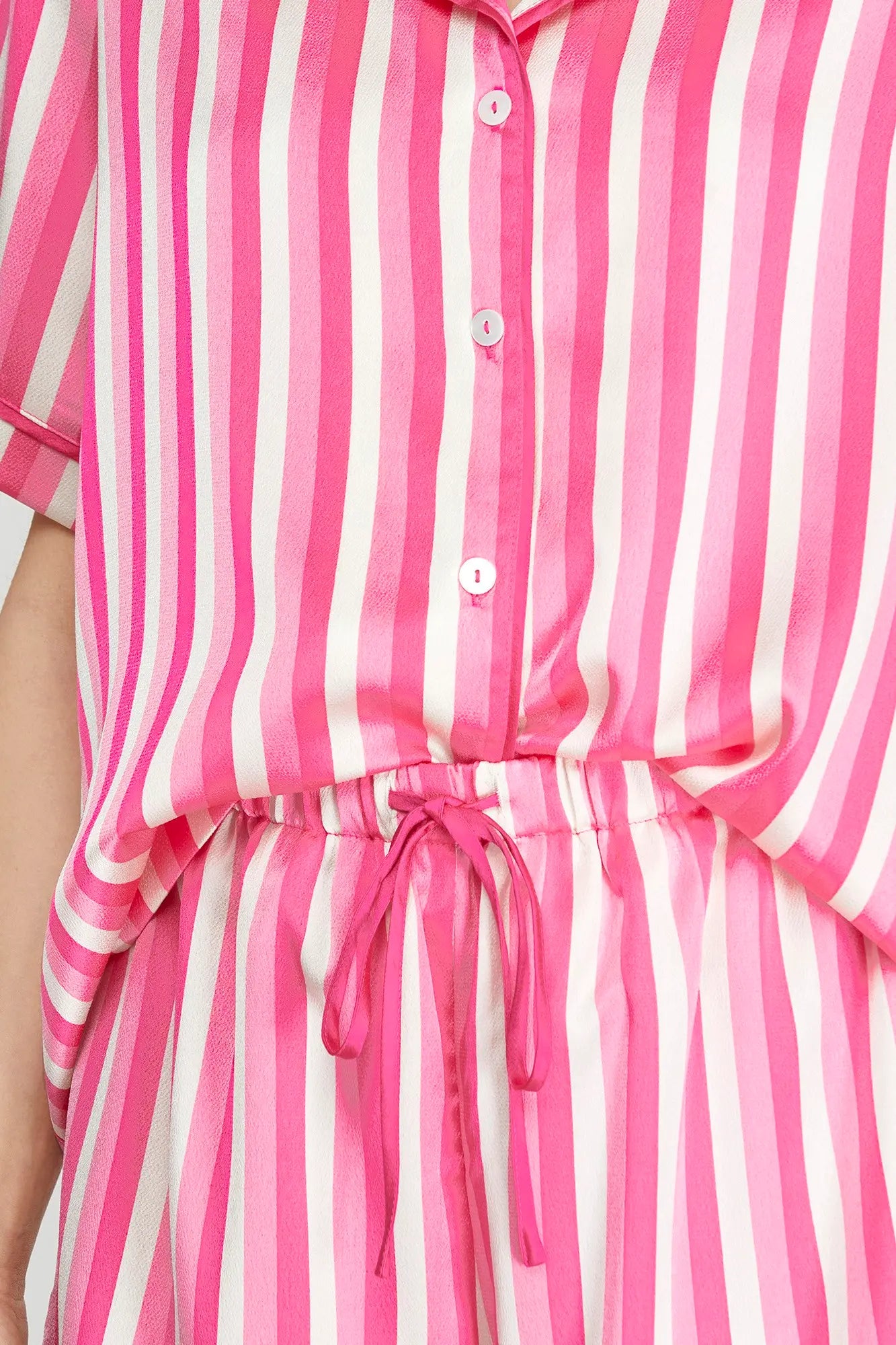 Silky Dream Striped Pajamas
