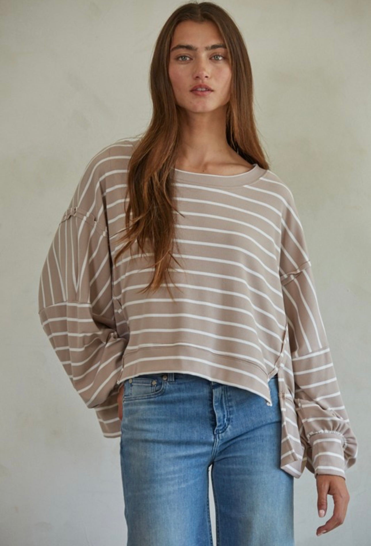 Striped Mocha Shirt