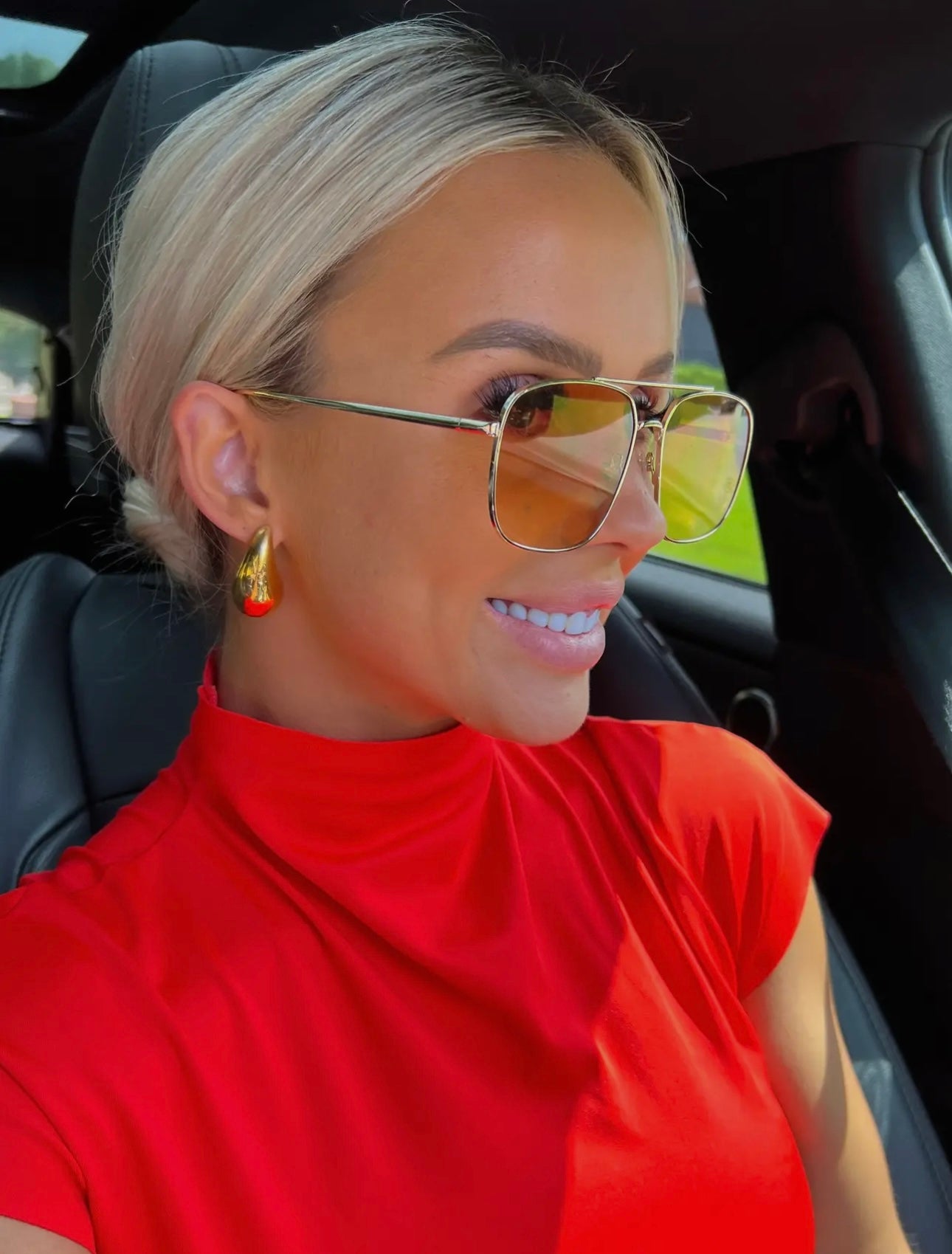 XL LAUREN EARRINGS -GOLD