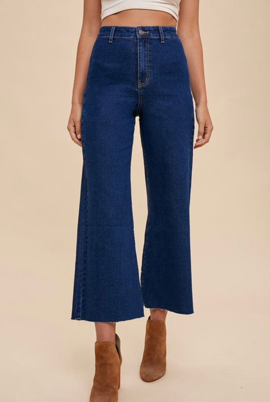 Anniewear Wide Leg- Dark Denim