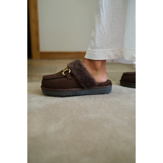 Davos Chocolate Slippers Beach By Matisse