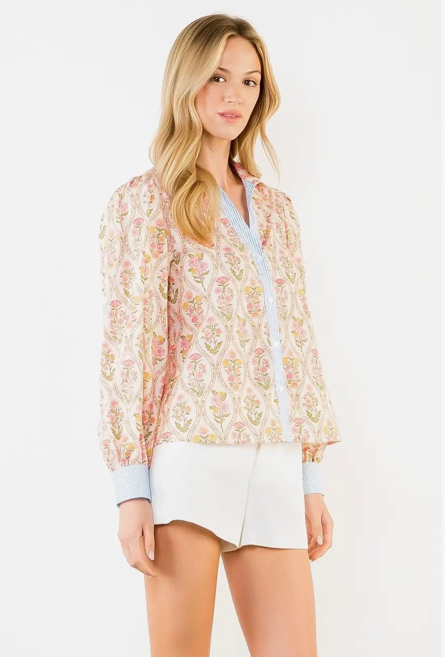 Casual at the Sea Floral Blouse~ THML