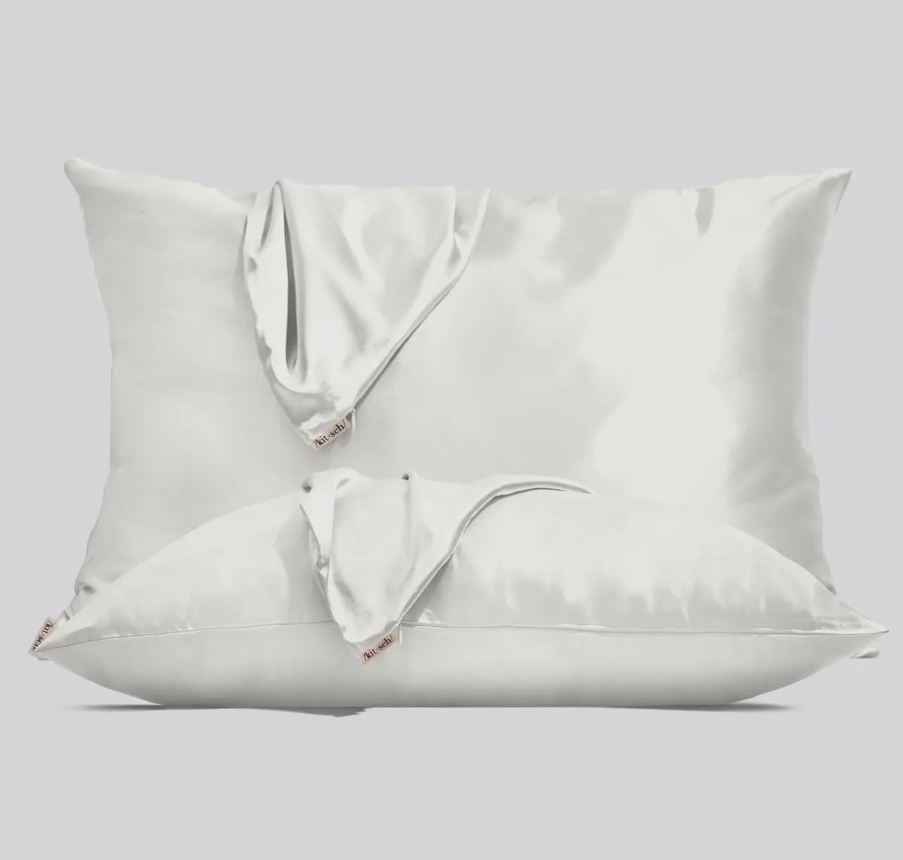 Kit*sch Holiday Ivory Standard Size Pillowcases- 2 Pack