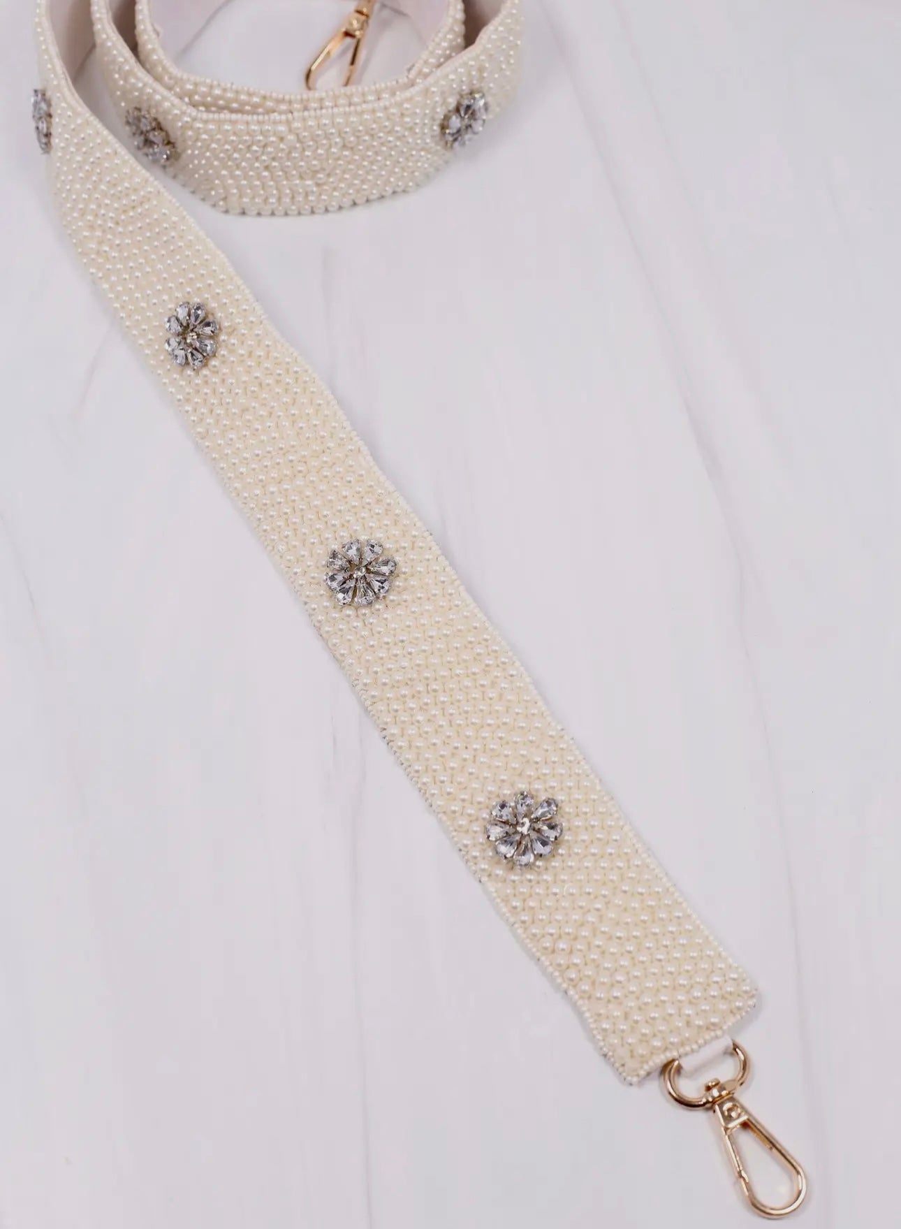 Kennedy Pearl & CZ Crossbody Strap