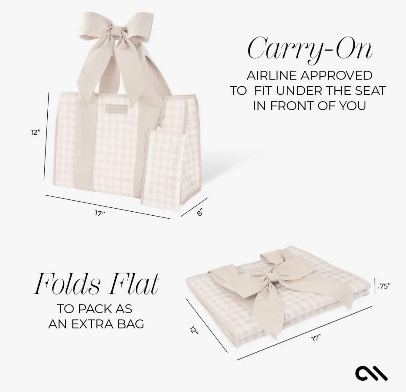 Latte Gingham Bow Jelly
Tote Bag Case~Mate