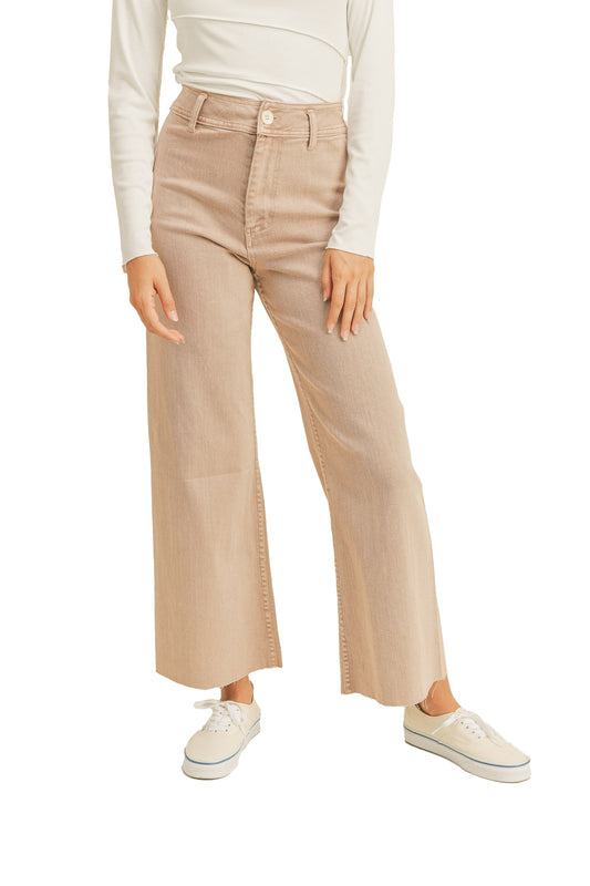 Mauve Wide Legged Pants - Miou Muse