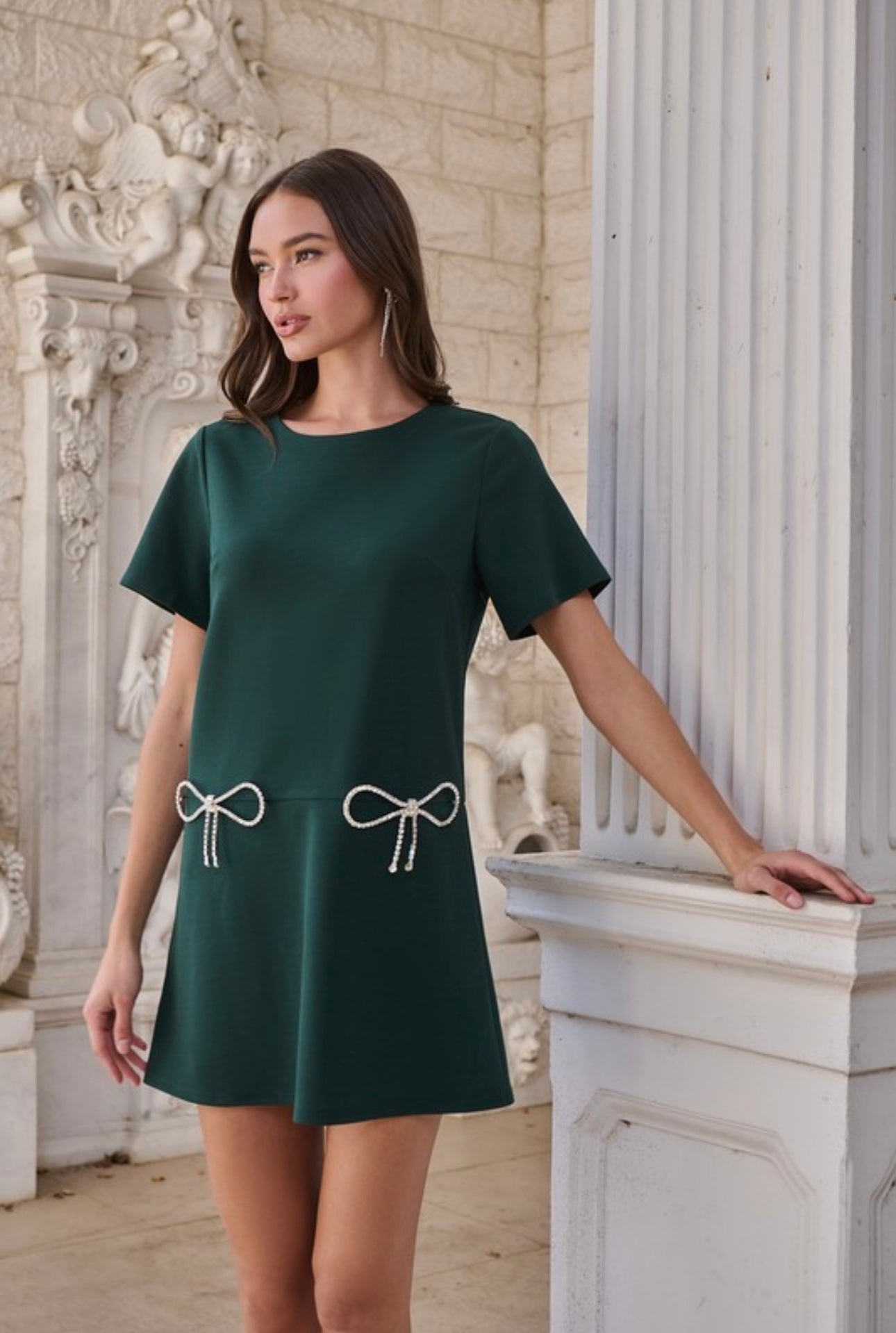 Benicia Bow Mini Dress