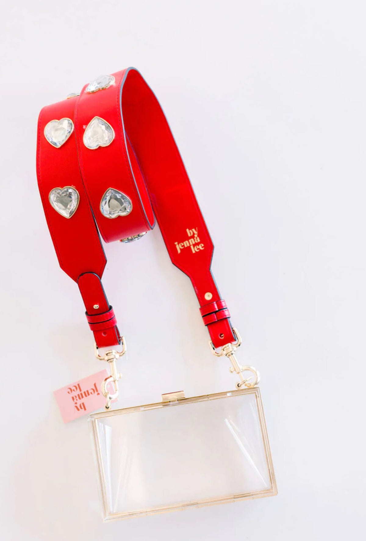 Crystal Heart Gameday Purse Strap |
Rhinestone Stadium Strap~Red