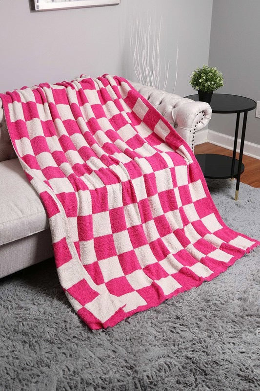 Comfy Checkered Blanket-3 Colors