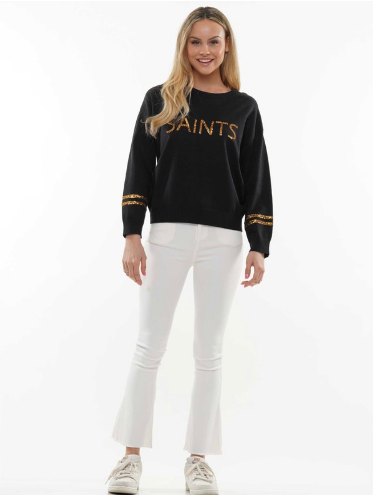 Saints Sequin Sweater