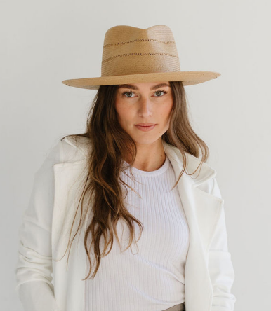 GiGi Pip- Honey Sloan Teardrop Fedora