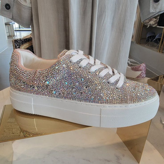 Julia Clear Rhinestone Sneakers