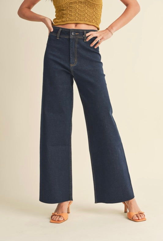 Indigo Blue Wide Leg Jeans