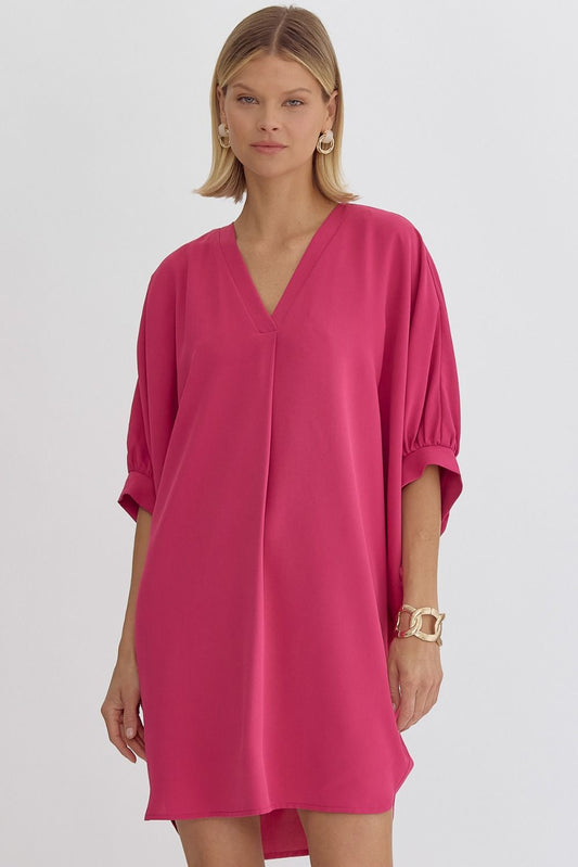 Summer Bliss Magenta Dress