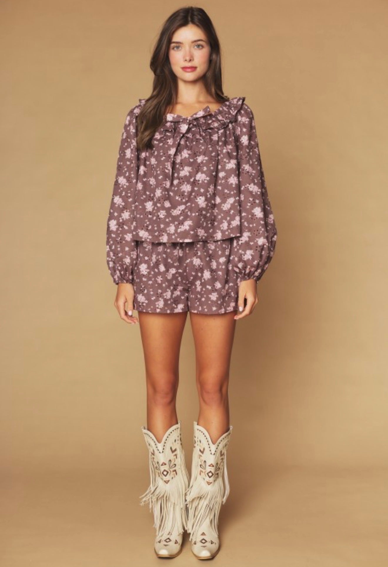 Georgia Floral Ruffle Set