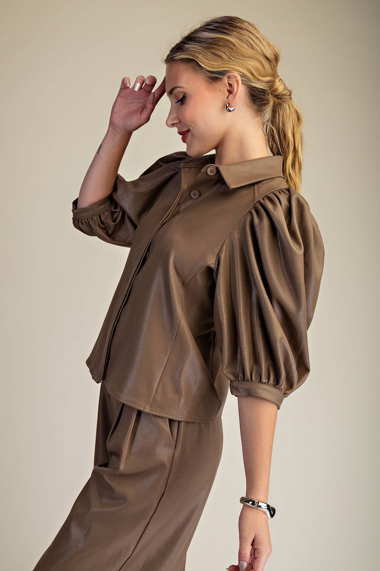 Taupe Blouse