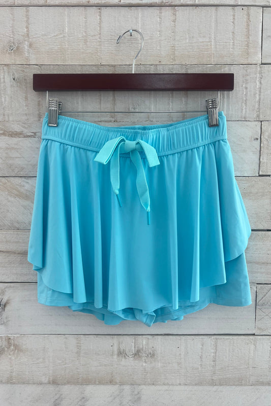 Sky Blue Tennis Skort