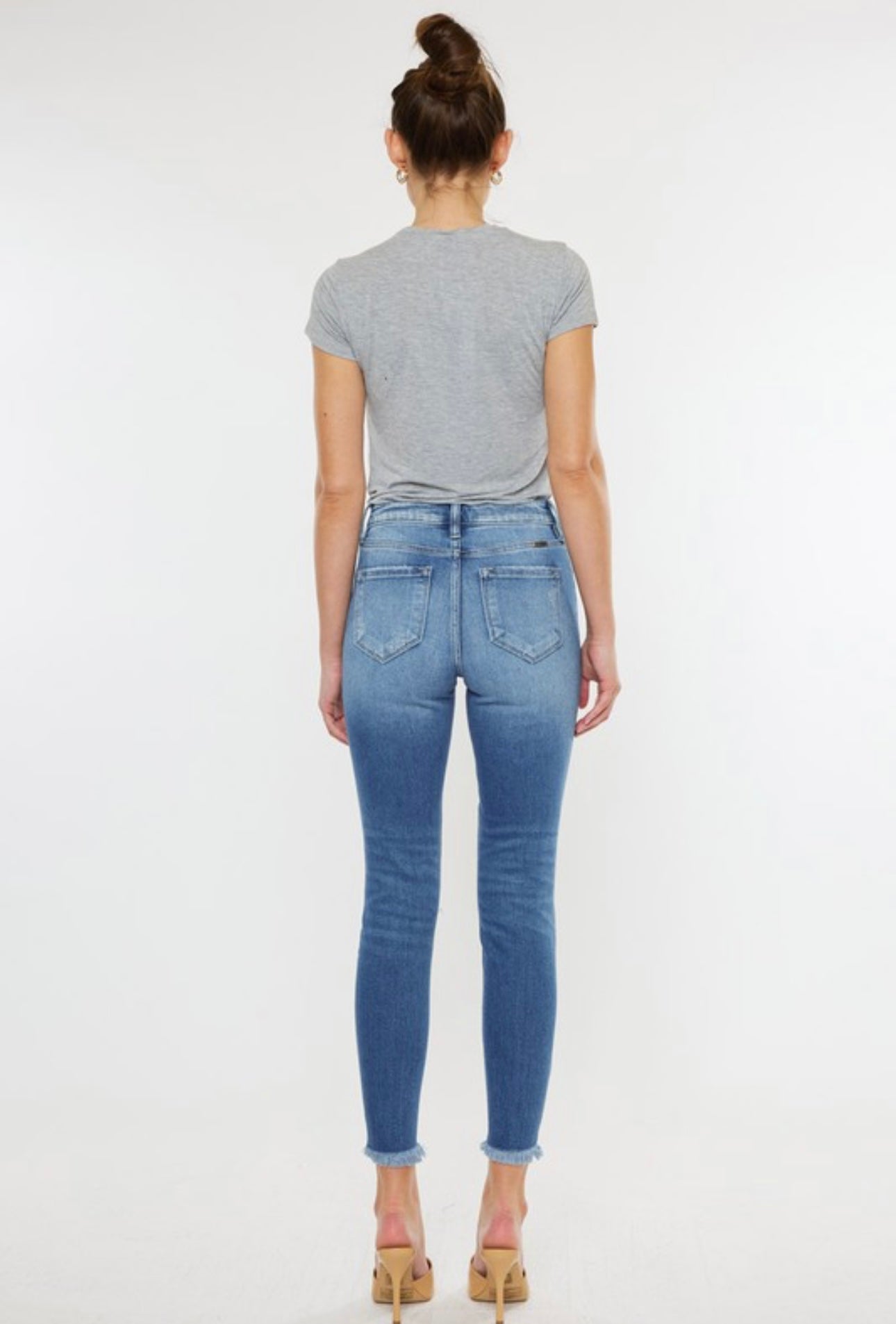 KanCan Mid Rise Ankle Skinny Jeans