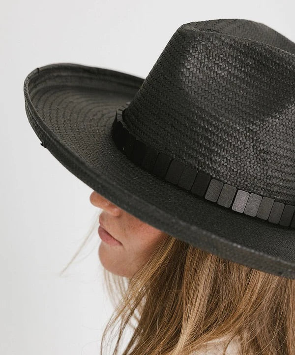 GiGi Pip- Black Penny Fedora