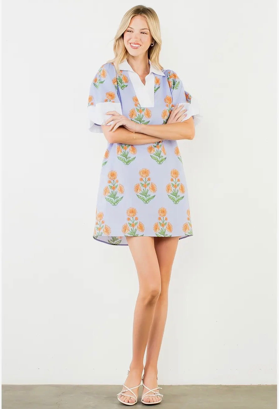 Brunch & Mimosa’s Puff Sleeve Mini Dress