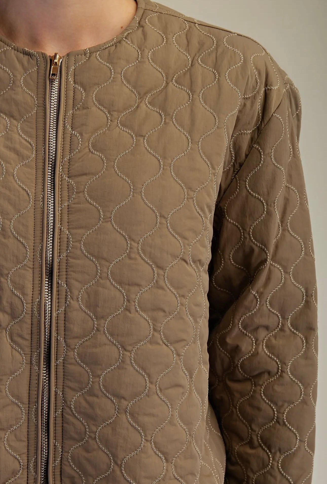Take The Chill Off Olive Quilted Jacket