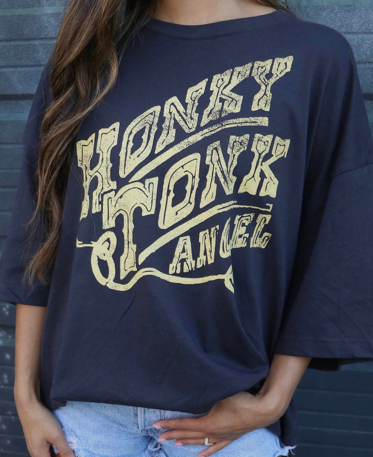 Honky Tonk Angel Oversized Tee