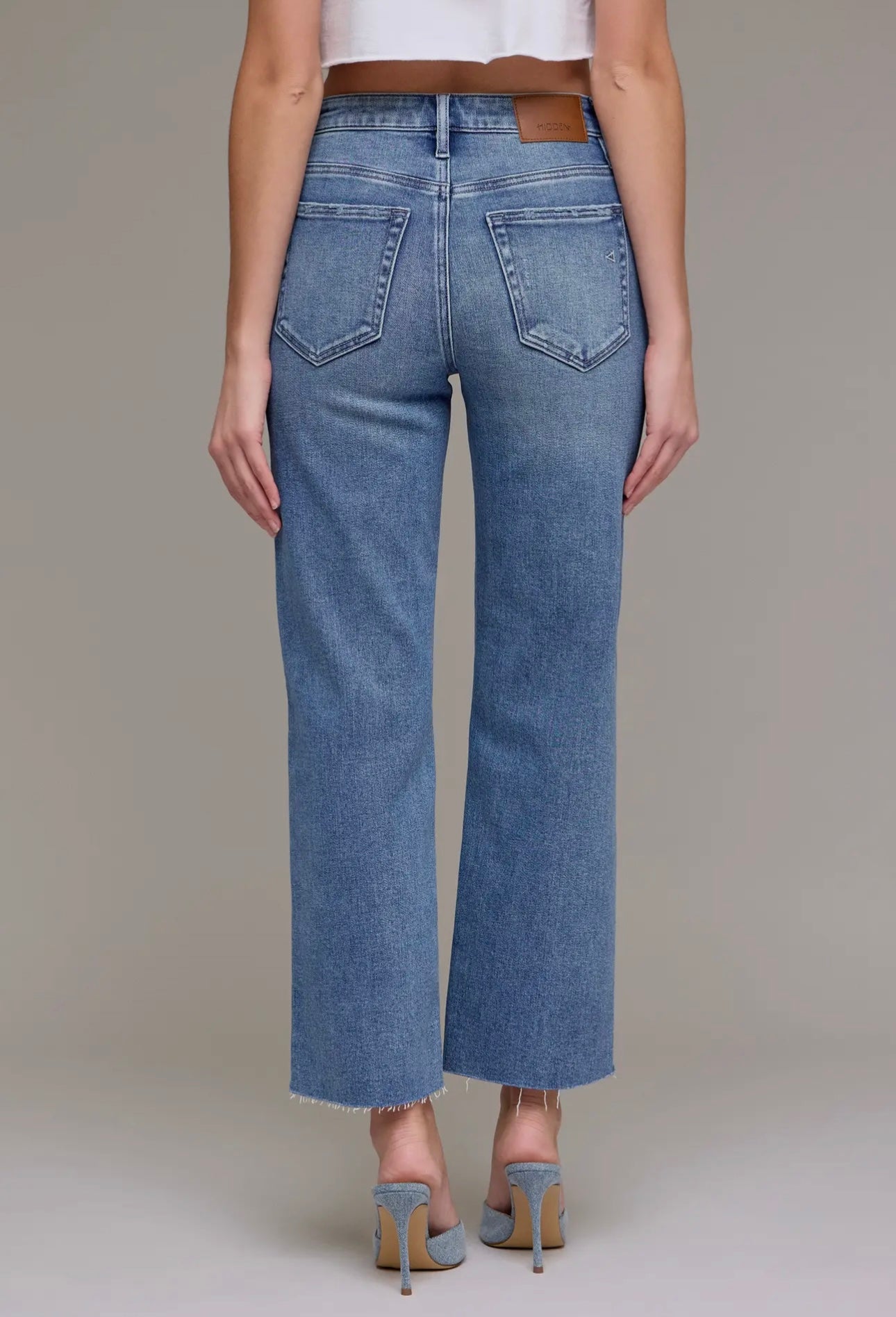 Tracey Medium High Rise Straight Jeans