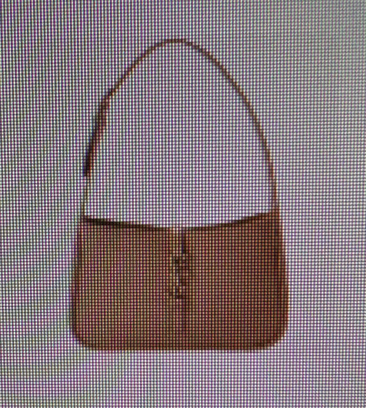 YSL TEXTURE SHOULDER BAG-Khaki