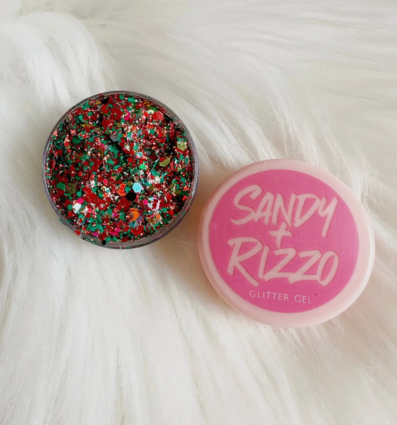 Sandy & Rizzo Christmas Face Glitter