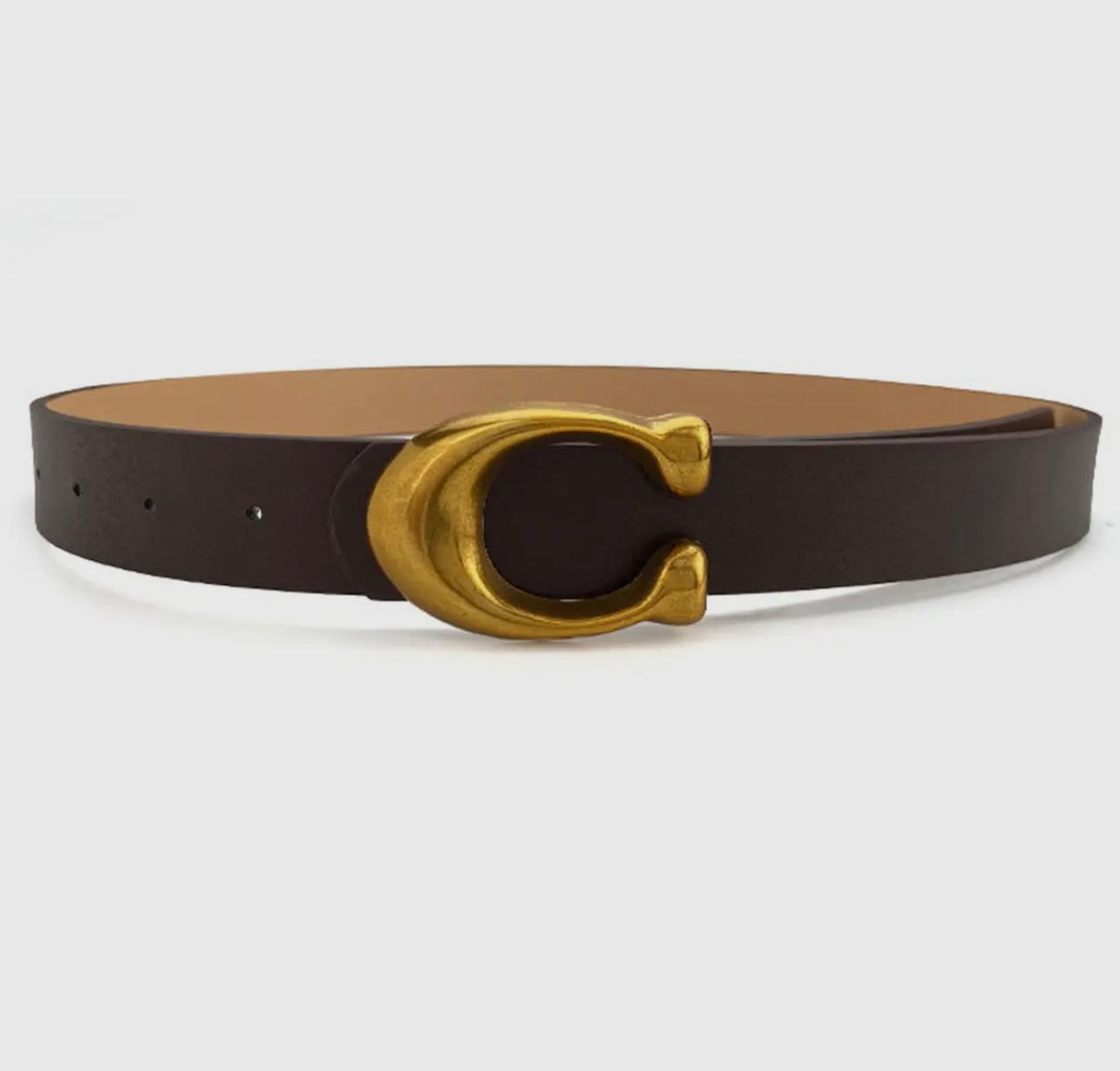 Fashion Retro U Buckle - Brown
