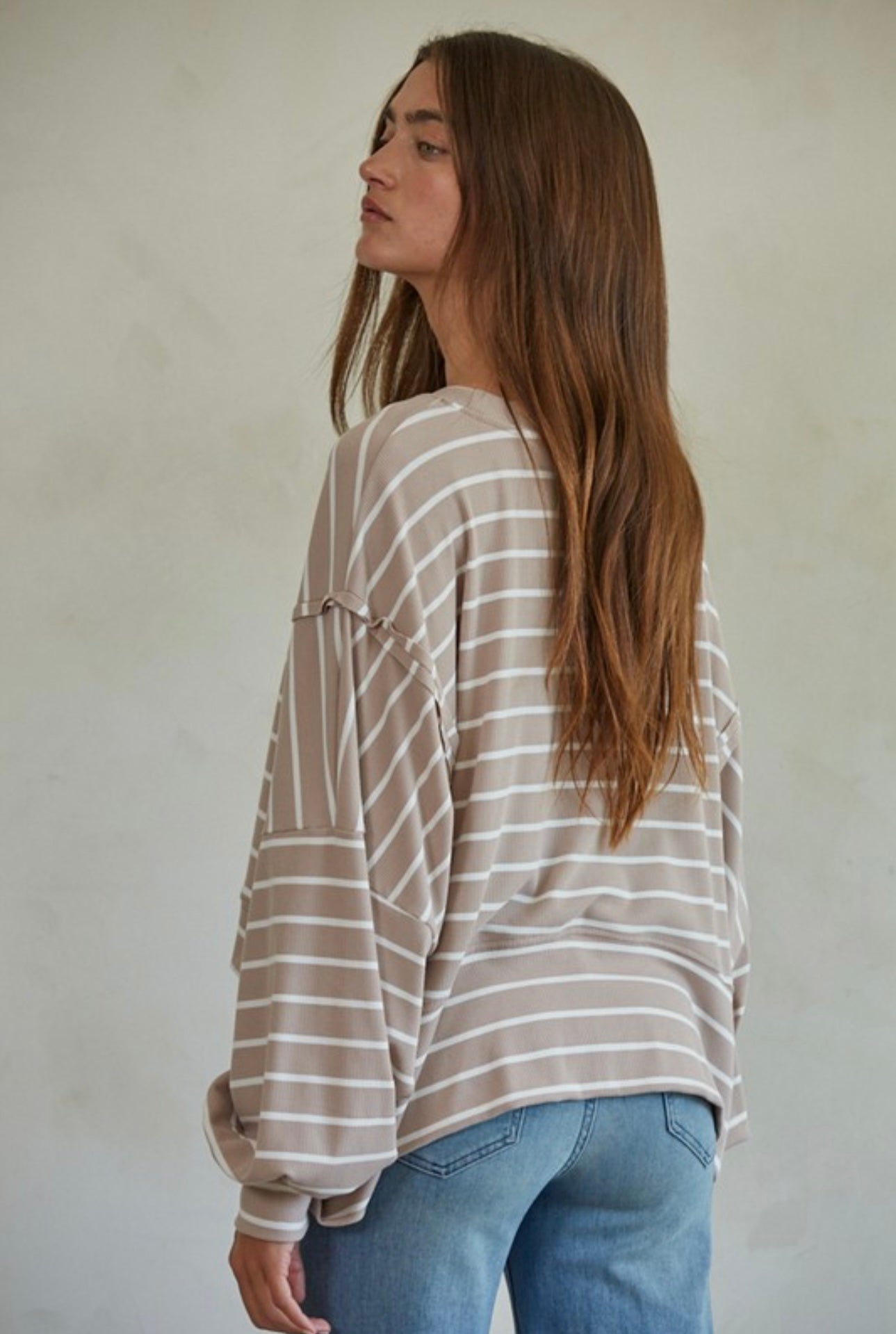 Striped Mocha Shirt