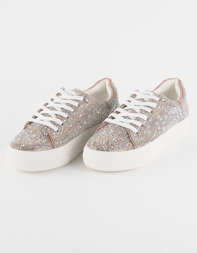 Julia Clear Rhinestone Sneakers