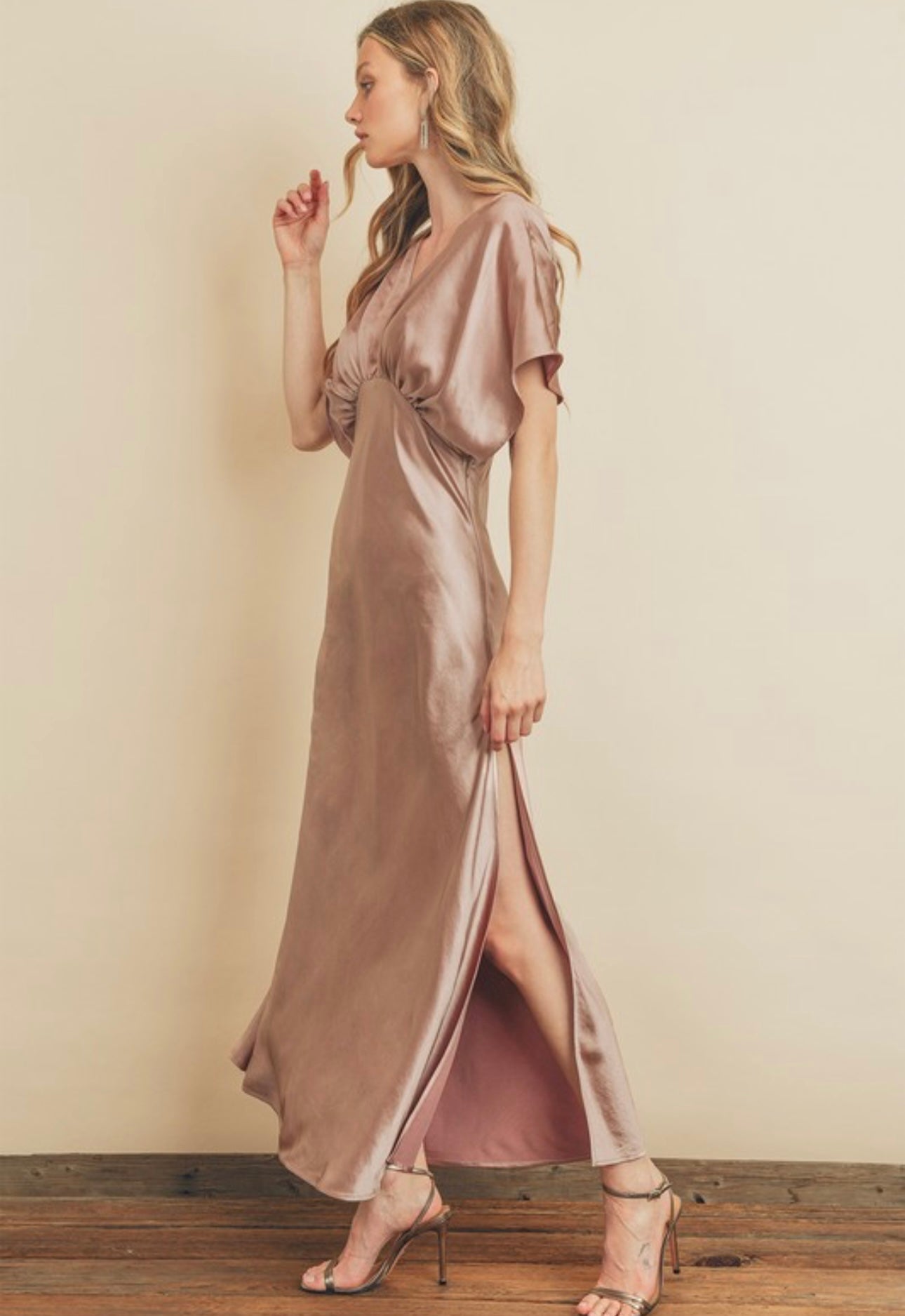 She’s So Lovely Silk Maxi Dress