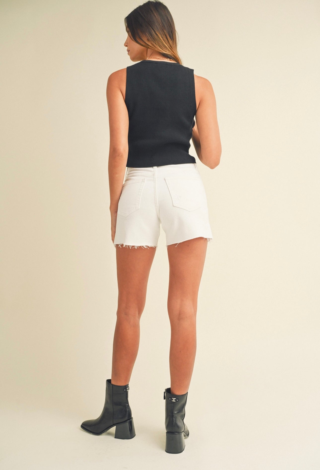 High Rise Side Slit Short-Jbd