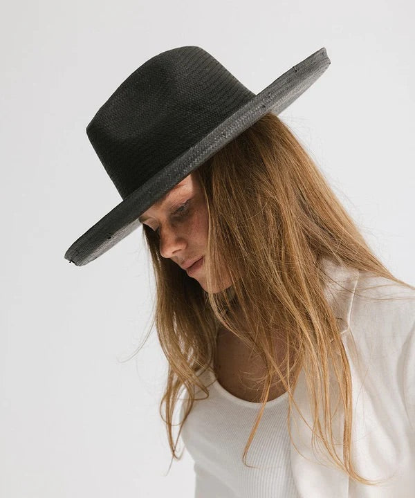 GiGi Pip- Black Penny Fedora