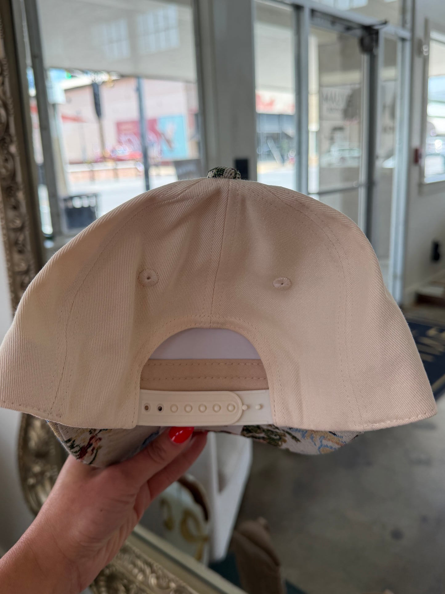 Amen~Puff Embroidered Floral Bill Hat