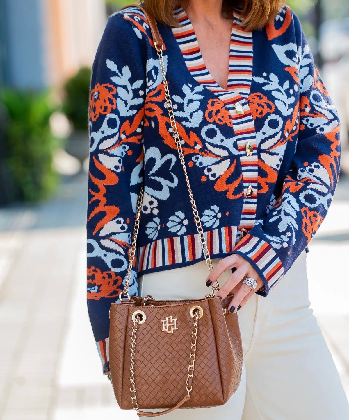 Lainey Mini Tote Woven Saddle Purse ~Caroline Hill