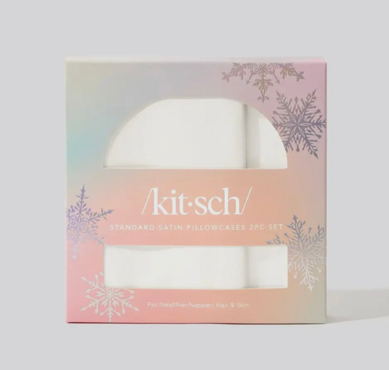 Kit*sch Holiday Ivory Standard Size Pillowcases- 2 Pack