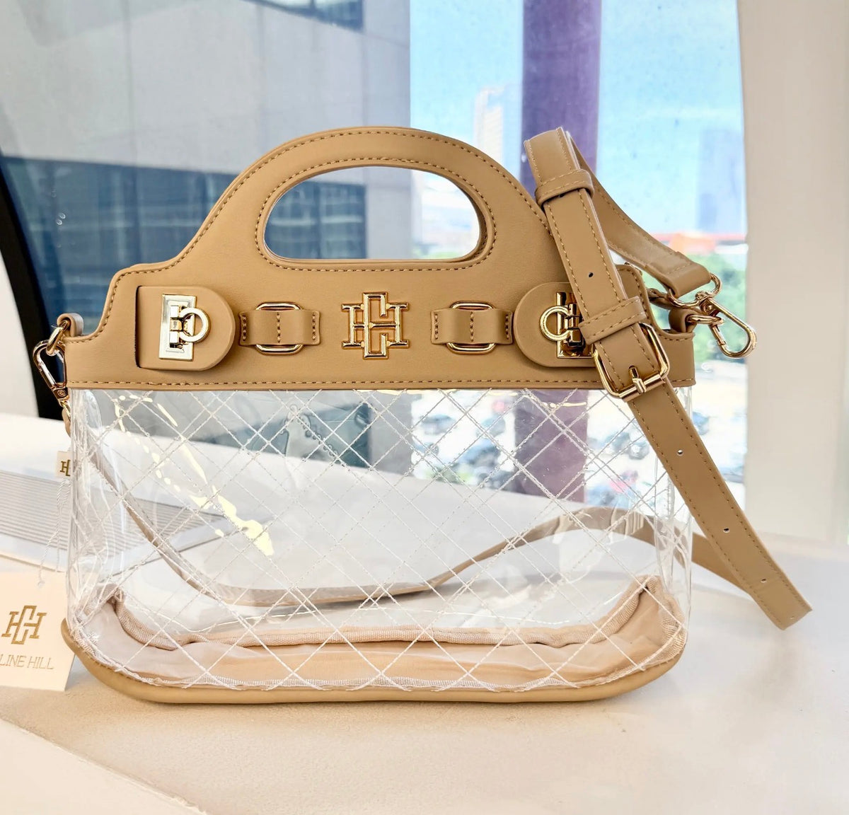 Ivy Clear Stadium Bag~Nude
