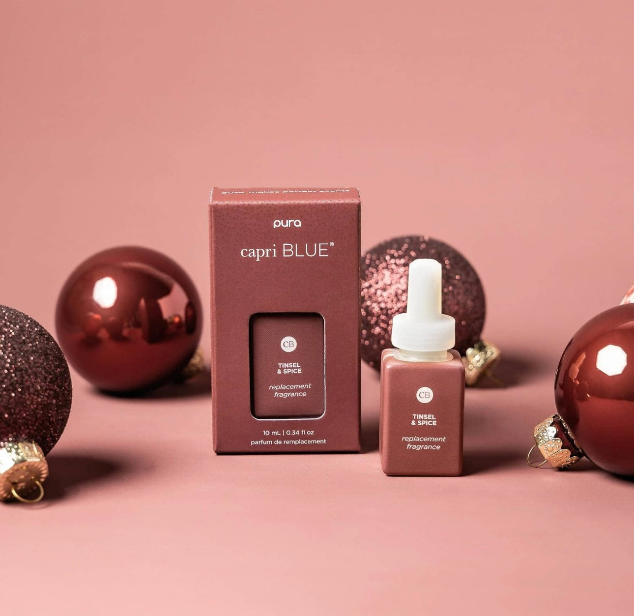 Capri Blue Tinsel & Spice/ Volcano 2 fragrance refills Smart Home Fragrance Plug in Diffuser