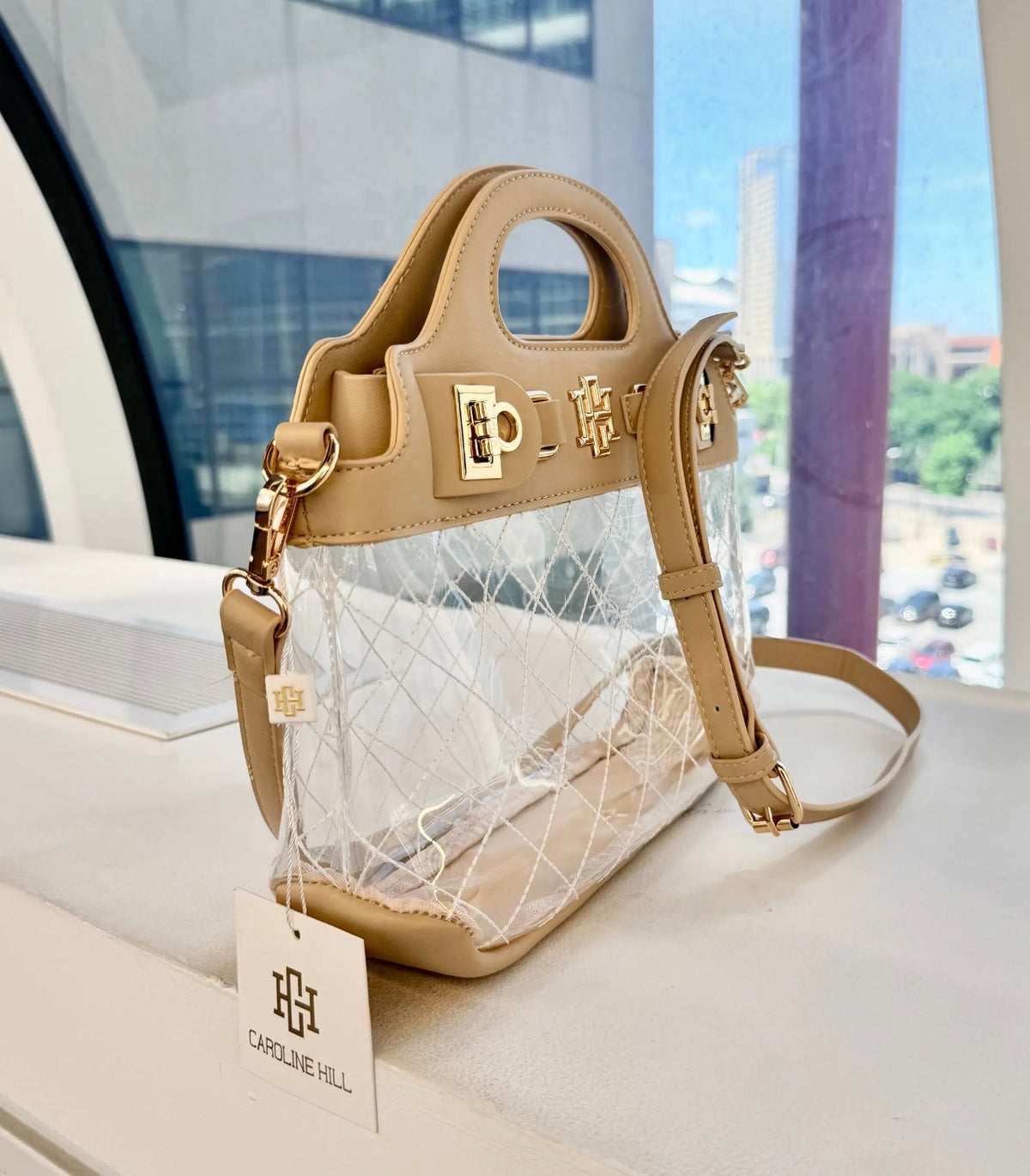 Ivy Clear Stadium Bag~Nude