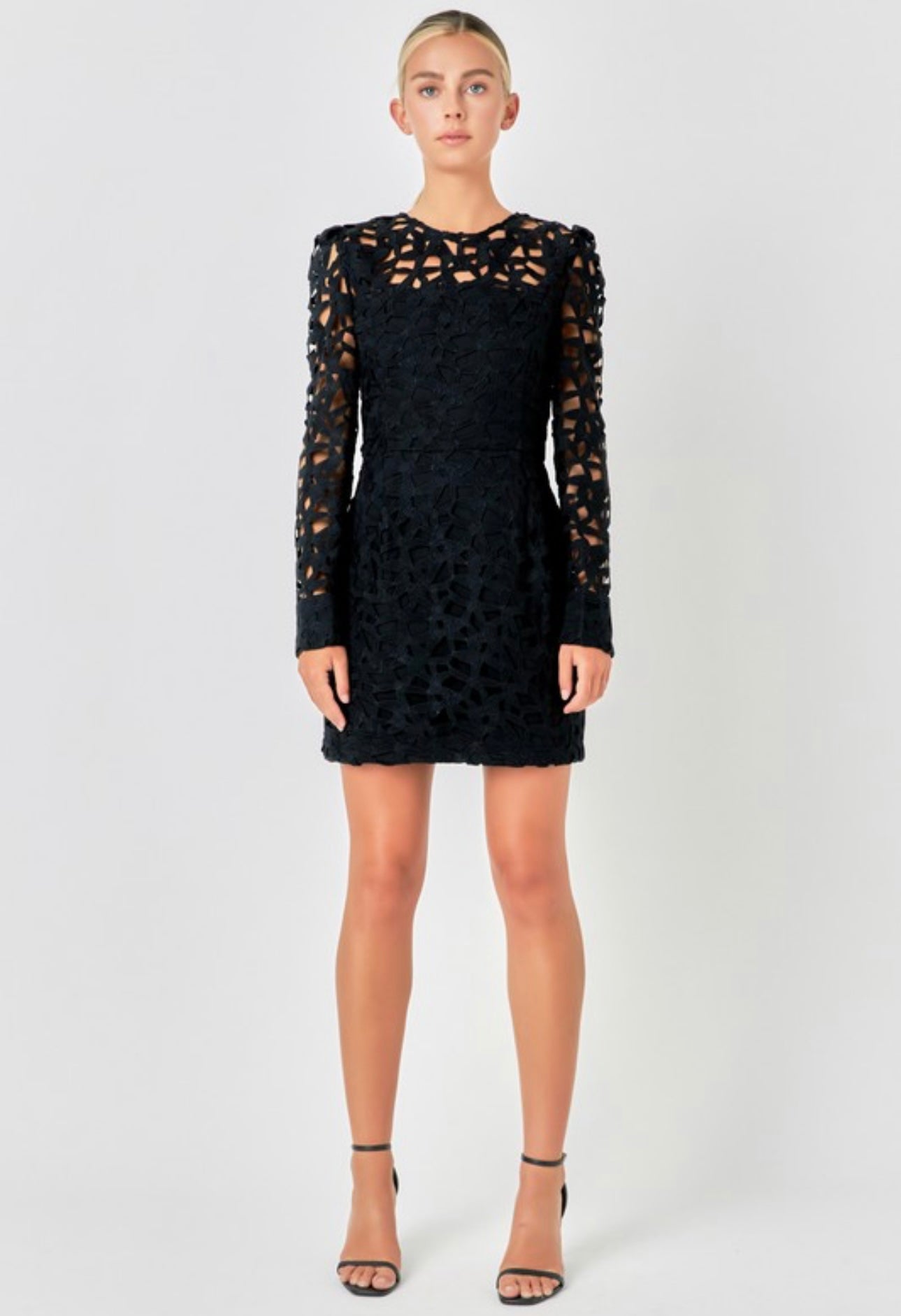 Nothing But Class Eyelet Dress-Endless Rose