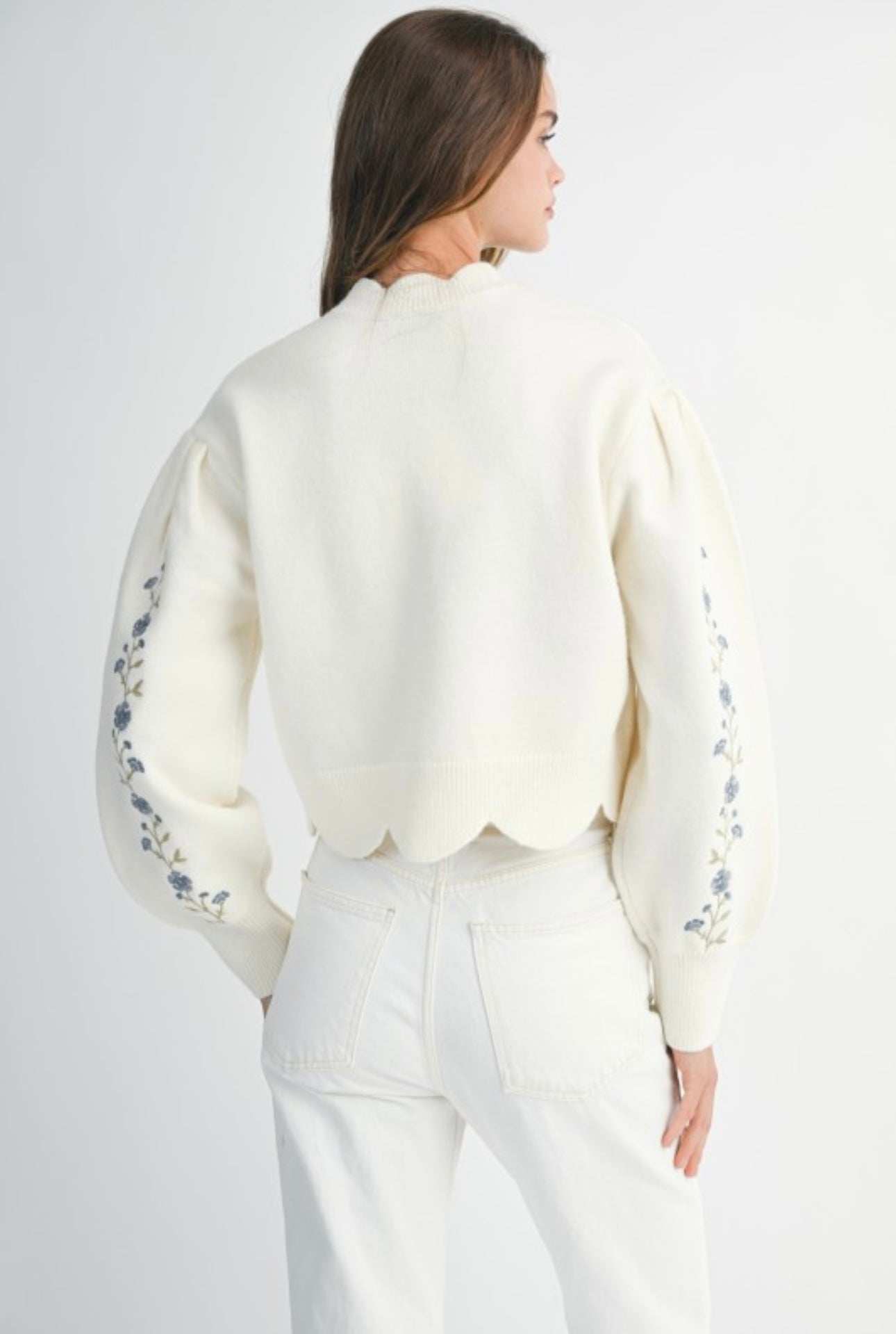 Southern Charm Embroidered Knit Sweater