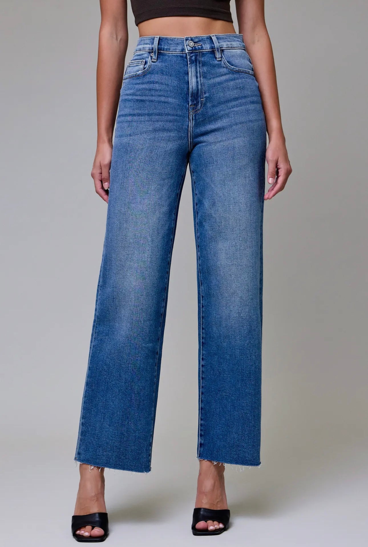 Hidden Medium/Dark Logan High Waist Dad Jean
