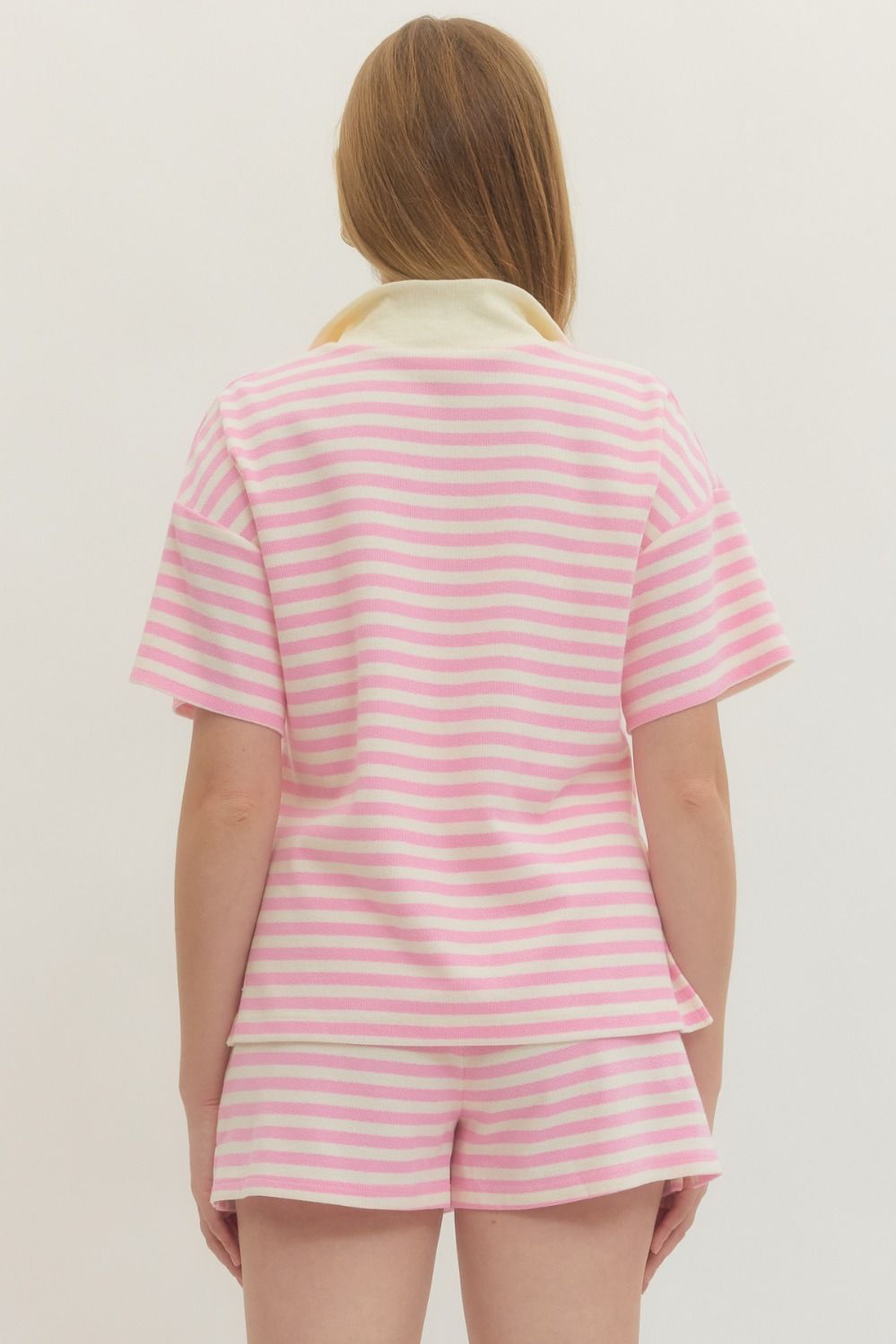 Darling Statement Pink Striped Set