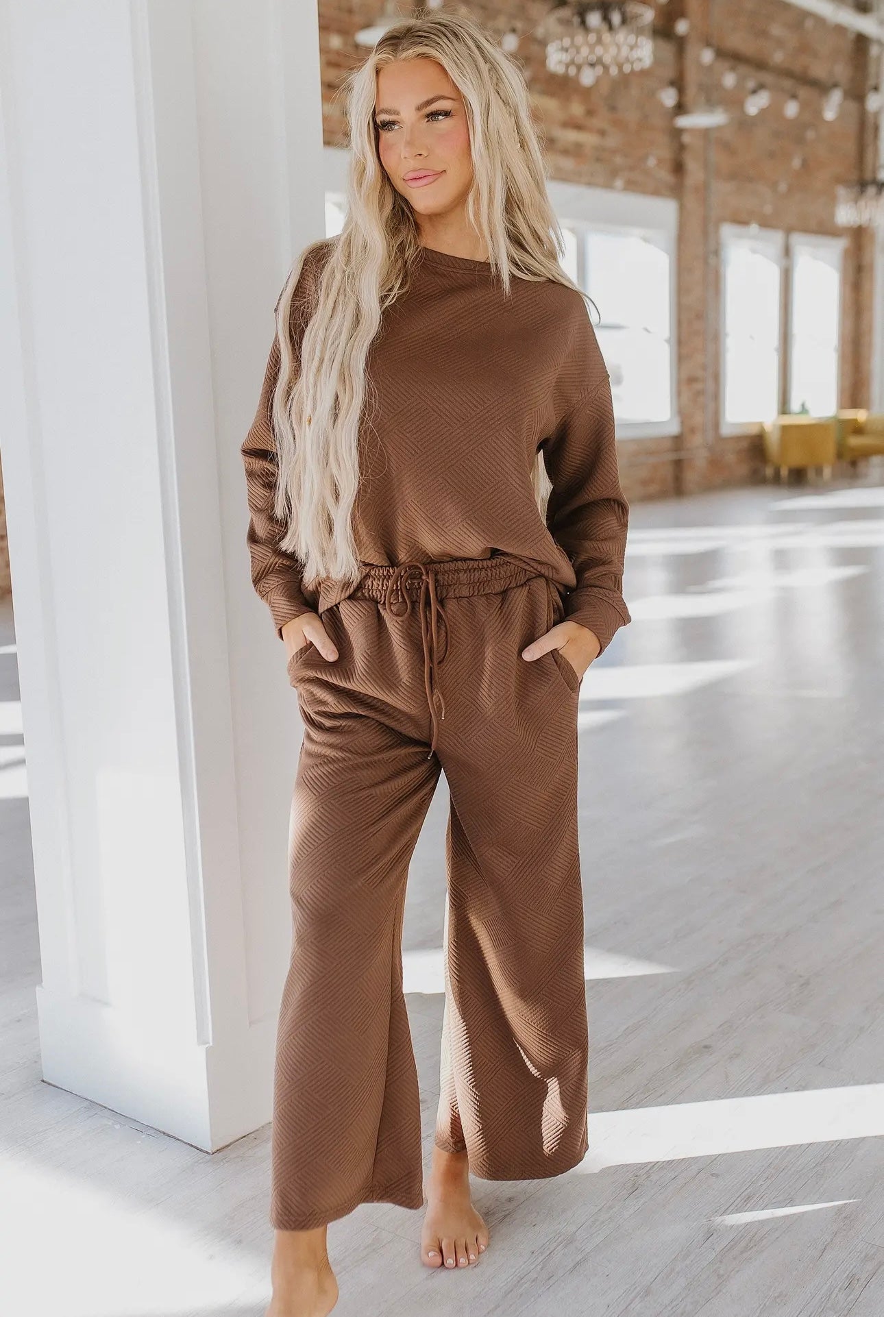 Alex Textured Long Sleeve Set