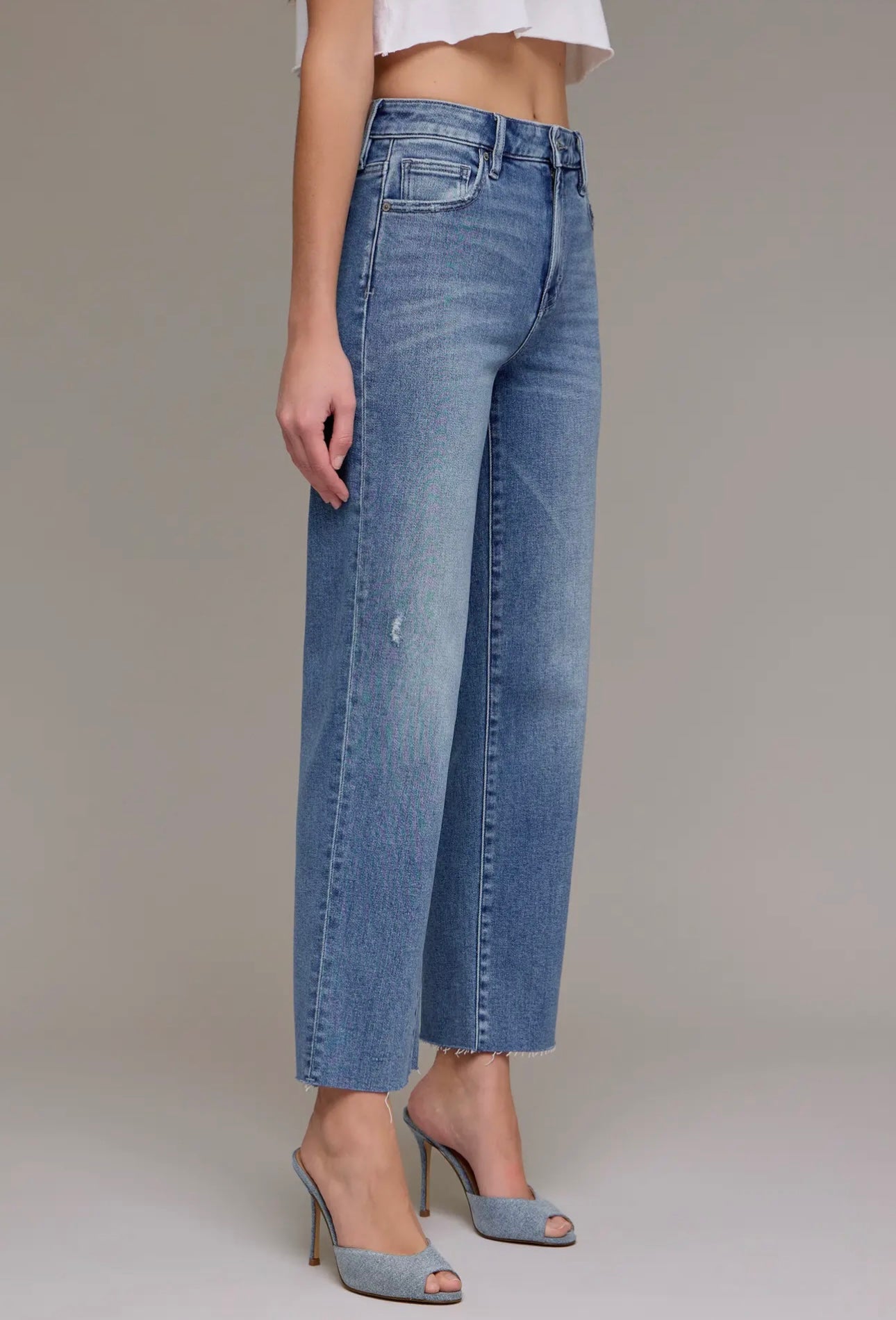 Tracey Medium High Rise Straight Jeans
